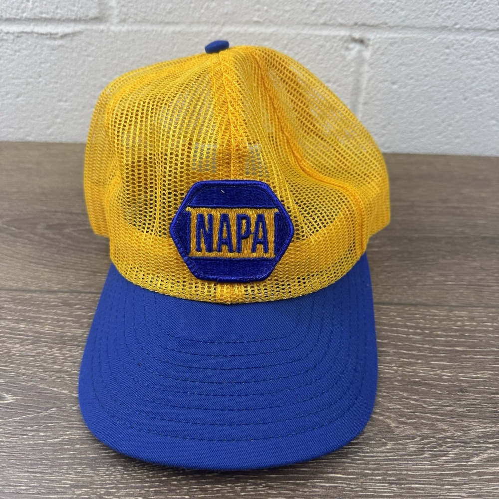 Vintage Napa Trucker Hat Cap All Full Mesh Louisville MFG‎ USA Patch Snapback